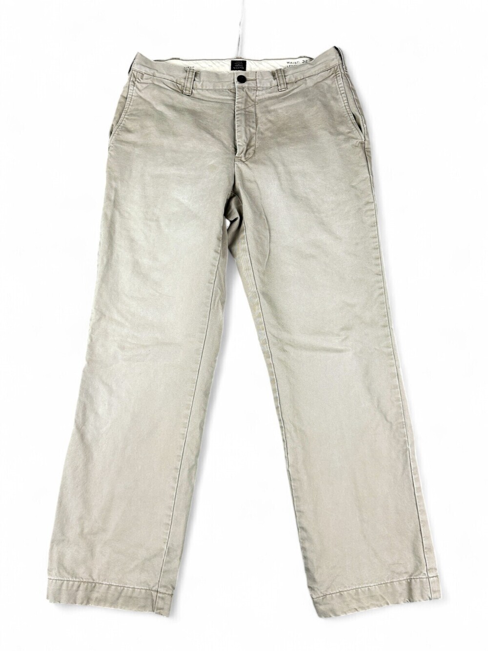 J.Crew Flannel Lined Chinos Mens 32x30 Khaki Tan Cotton Pants 77388